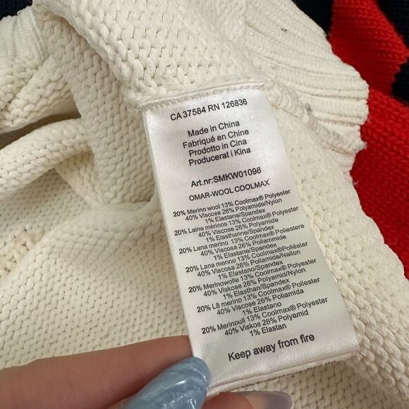 J.Lindeberg Omar Wool Coolmax Ski Sport Oversized Fit Meeino Wool Blend Sweater - Picture 7 of 9